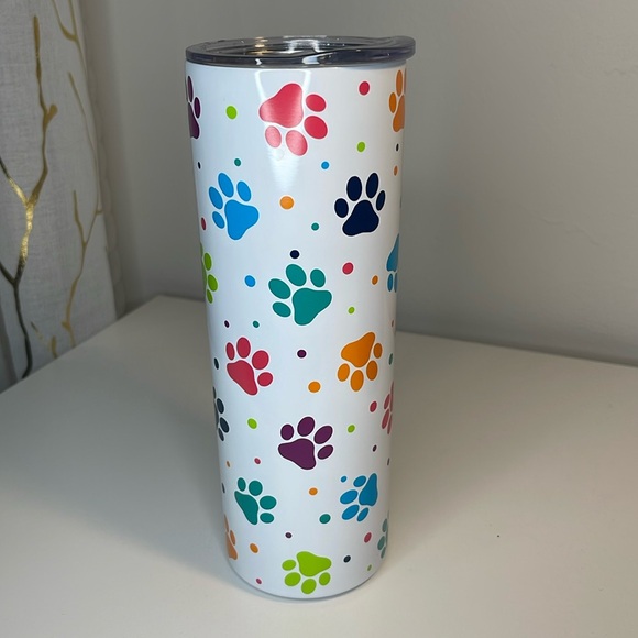 Paw Print 20 Ounce Tumbler with lid - Picture 2 of 7